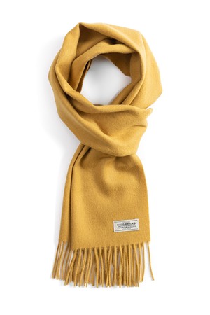 Es Cashmere Blend Muffler Mustard Wild Bricks