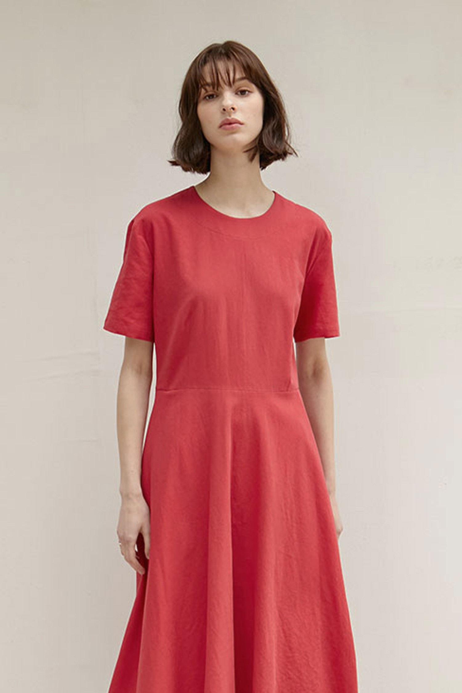 Linen Flared Dress 6Color NONLOCAL