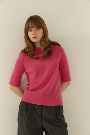 23FW Cashmere Mock Neck Slim Fit Sweater CALLAITE 코오롱몰