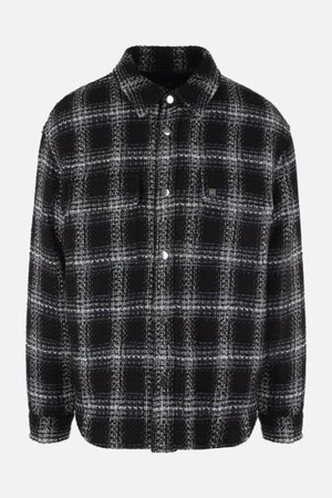 Shadow Plaid Tweed Padded Jacket Amiri