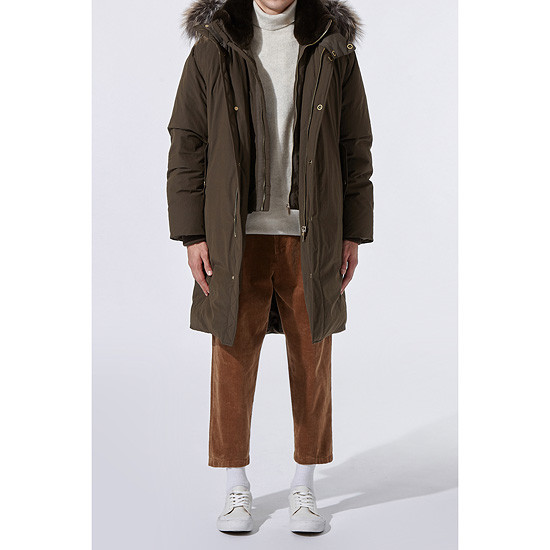 [커스텀멜로우]fox fur long down jumper_CWUAW19878KHX [W CONCEPT]