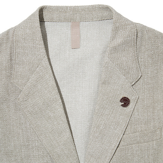 커스텀멜로우(CUSTOMELLOW) seersucker holiday set up jacket_CWJAM19413BEX