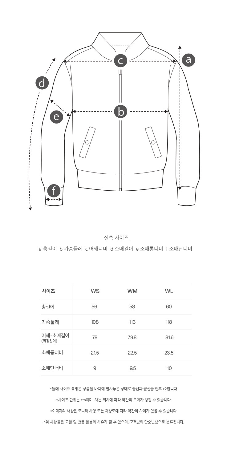 상품 상세 사이즈