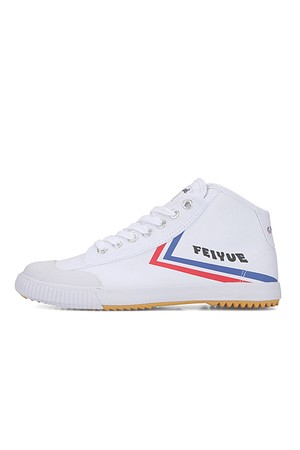 FE LO 1920/WHITE CANVAS W/ BLIE/RED LOGO & RUBBER TOE/FU100115