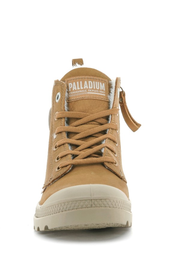 PALLADIUM - 부츠/워커 - [팔라디움] 팜파하이 집업 디어브라운 여성 양털부츠 95982-252-M