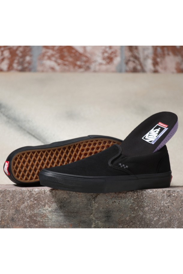 VANS - 스니커즈 - [프로매장 한정] 스케이트 슬립온 올블랙 SKATE Slip-on Black_Black / VN0A5FCABKA1