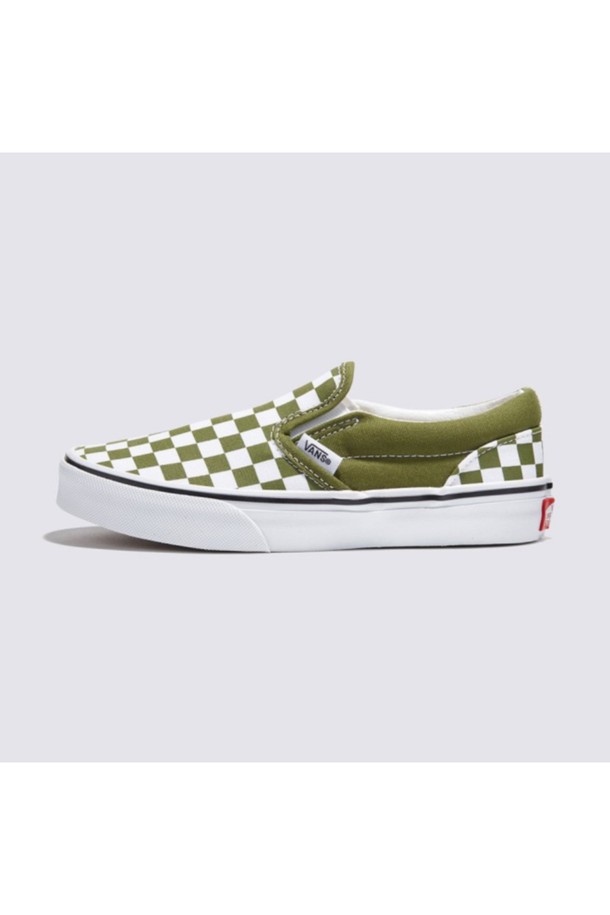 VANS - 액세서리/슈즈 - 반스 키즈 클래식 슬립온 컬러띠어리 체커보드 그린 Slip-on COLOR THEORY CHECKERBOARD Pesto / VN000CYTCIB1