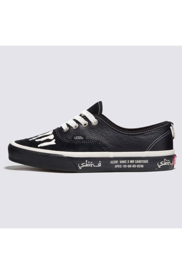 VANS - 스니커즈 - Vans x Mark SBTG 어센틱 레더 블랙 Vans x Mark SBTG Authentic Black / VN000BW5BPR1