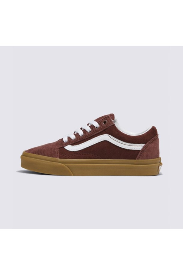 VANS - 남성 스니커즈 / 운동화 - 검솔 올드스쿨 코듀로이 브라운 Old Skool CORDUROY POP Brown / VN0005UFBRO1