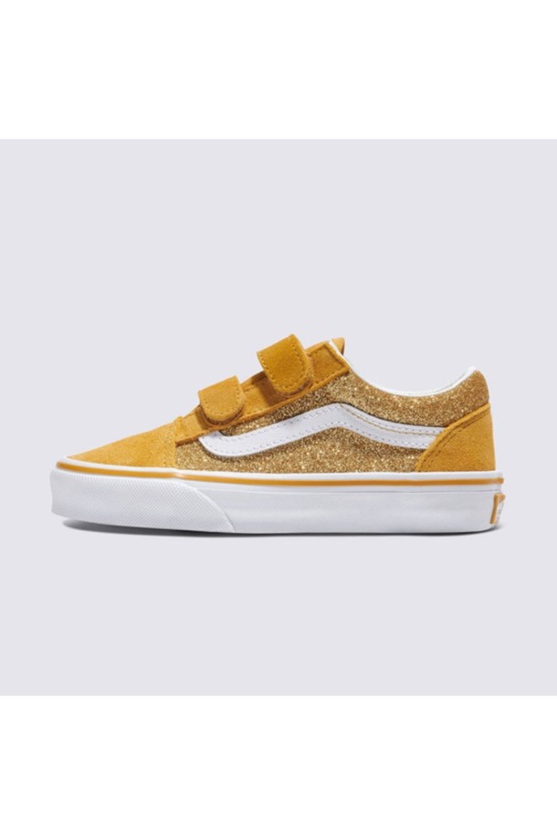 VANS - 액세서리/슈즈 - 반스 키즈 올드스쿨 V 글리터 옐로우 KIDS Old Skool V GLITTER ChampagneGold / VN000CYDDFC1