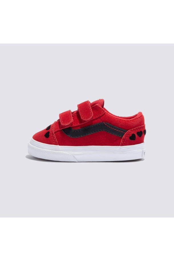 VANS - 액세서리/슈즈 - 반스 토들러 올드스쿨 V 하트 레드_블랙 TD Old Skool V Red_Black / VN0009RCREB1