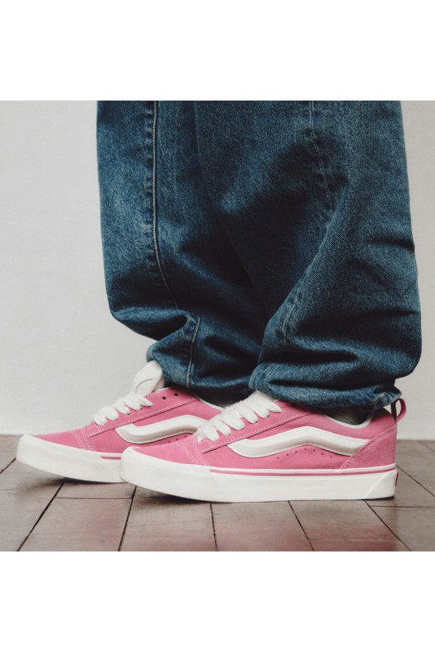 VANS - 남성 스니커즈 / 운동화 - 뉴 스쿨 레트로 컬러 핑크 Knu Skool RETRO COLOR Pink / VN0009QCBJ11