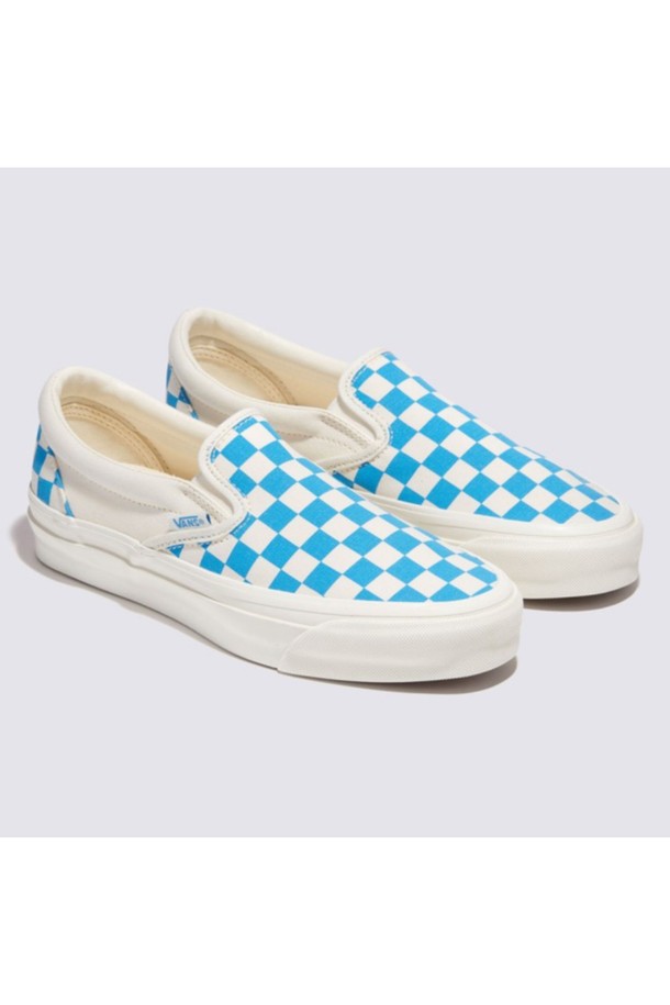 VANS - 스니커즈 - 슬립온 리이슈 98 체커보드 블루 Slip-on Reissue 98 CHECKERBOARD CyanBlue / VN000CWA0H71