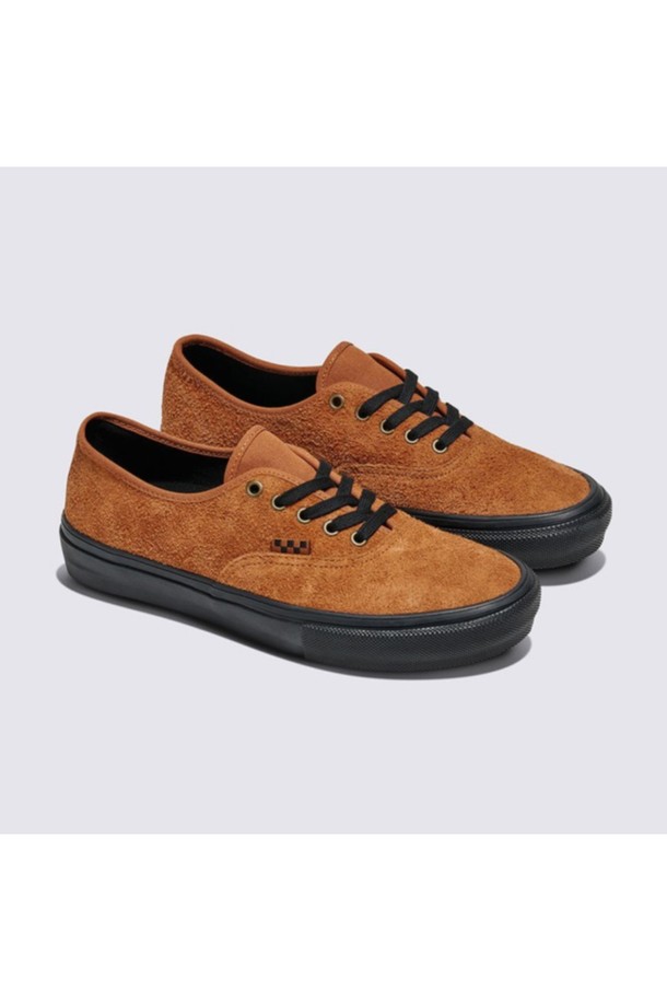 VANS - 스니커즈 - [프로매장 한정] 스케이트 어센틱 헤어리 스웨이드 브라운 SKATE Authentic HAIRY SUEDE Black_Rust / VN0A2Z2Z8D31