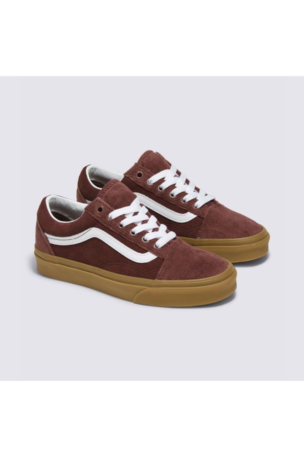 VANS - 남성 스니커즈 / 운동화 - 검솔 올드스쿨 코듀로이 브라운 Old Skool CORDUROY POP Brown / VN0005UFBRO1