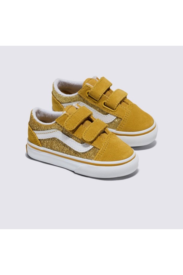 VANS - 액세서리/슈즈 - 반스 토들러 올드스쿨 V 글리터 옐로우 TD Old Skool V GLITTER ChampagneGold/ VN000CPZDFC1