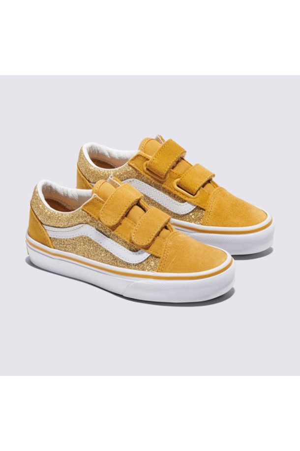 VANS - 액세서리/슈즈 - 반스 키즈 올드스쿨 V 글리터 옐로우 KIDS Old Skool V GLITTER ChampagneGold / VN000CYDDFC1