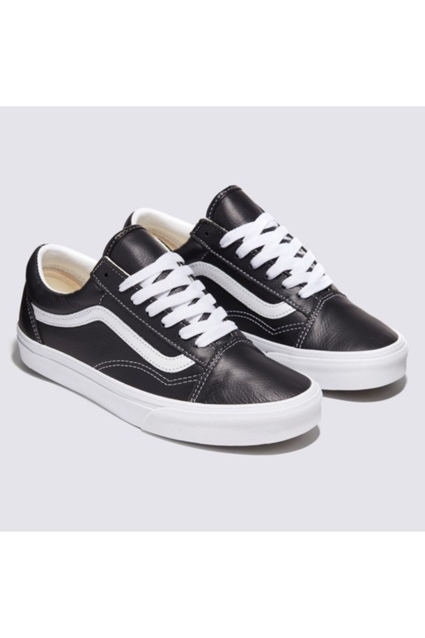 VANS - 스니커즈 - 레더 올드스쿨 블랙 Old Skool LEATHER Black_TrueWhite / VN000CP5BPB1