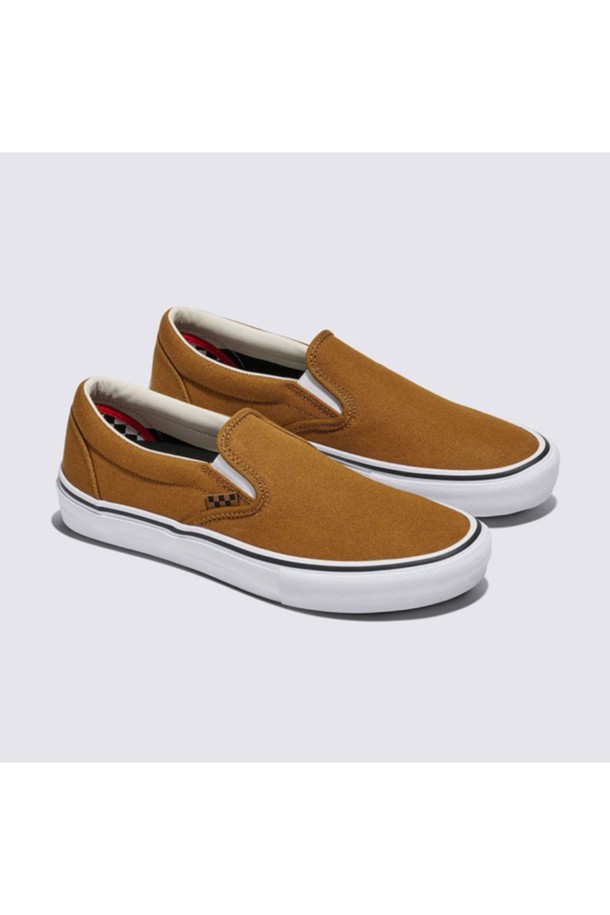 VANS - 스니커즈 - [프로매장 한정] 스케이트 슬립온 덕 캔버스 브라운 SKATE Slip-On DUCK CANVAS GoldenBrown / VN0A2Z311M71