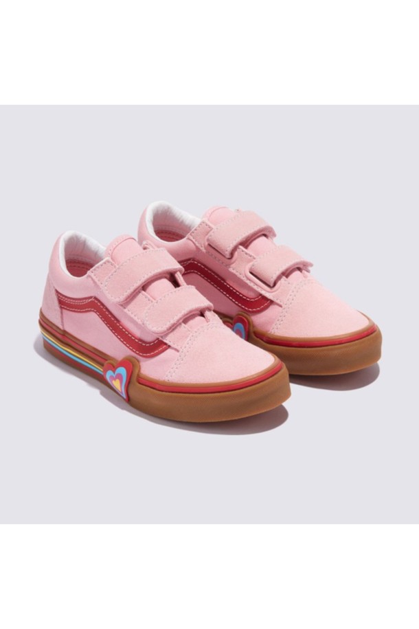 VANS - 액세서리/슈즈 - 반스 키즈 올드스쿨 V 하트 핑크 KIDS Old Skool V Pink_Multi / VN000D4DBIY1