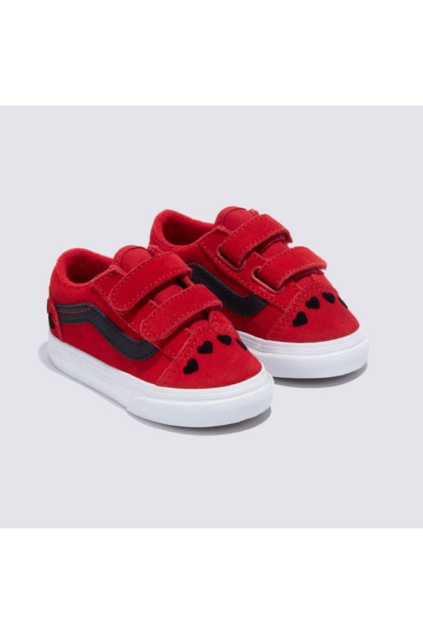 VANS - 액세서리/슈즈 - 반스 토들러 올드스쿨 V 하트 레드_블랙 TD Old Skool V Red_Black / VN0009RCREB1