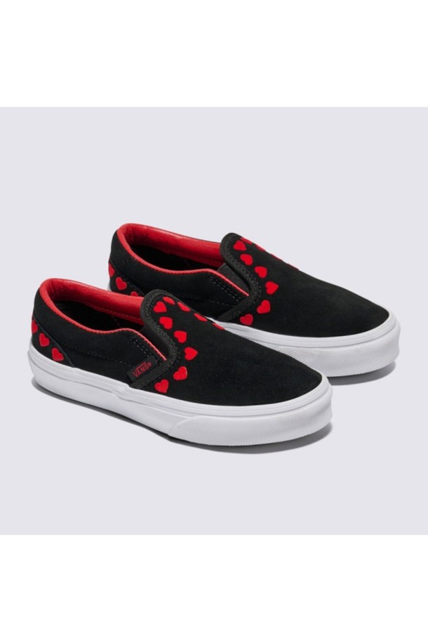 VANS - 액세서리/슈즈 - 반스 키즈 클래식 슬립온 하트 블랙 KIDS Classic Slip-On HEARTS Black / VN000D0JY091