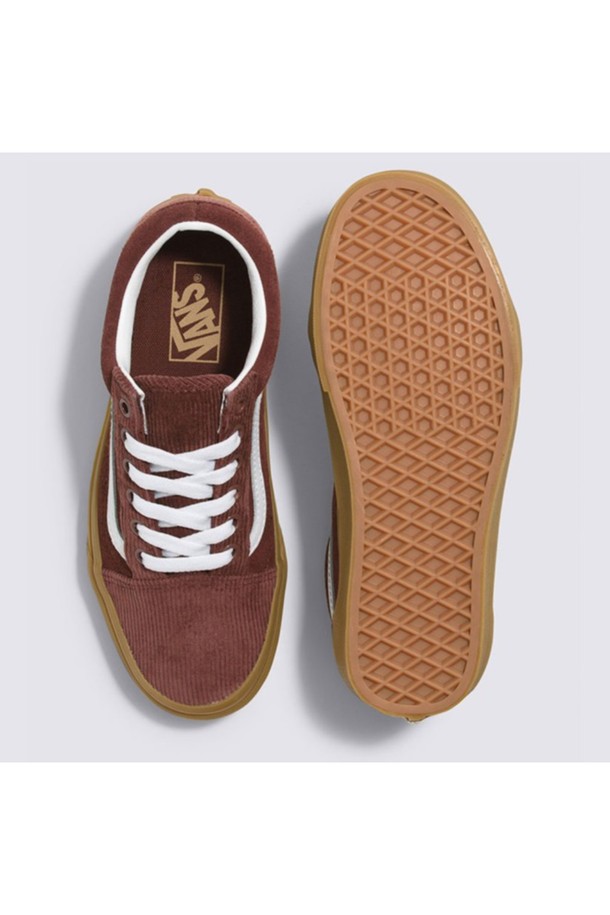 VANS - 남성 스니커즈 / 운동화 - 검솔 올드스쿨 코듀로이 브라운 Old Skool CORDUROY POP Brown / VN0005UFBRO1