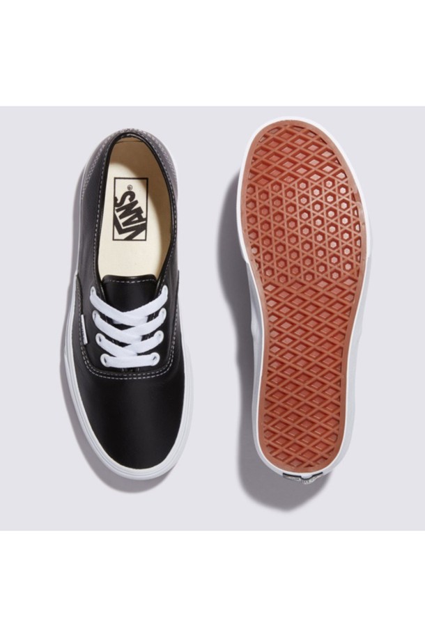 VANS - 스니커즈 - 레더 어센틱 블랙 Authentic LEATHER Black_TrueWhite / VN000CRTBPA1