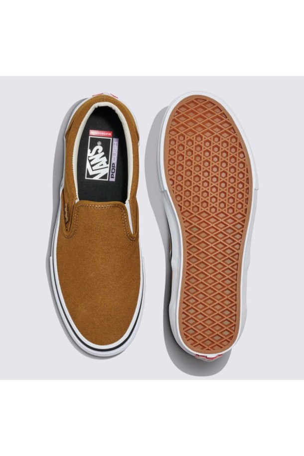 VANS - 스니커즈 - [프로매장 한정] 스케이트 슬립온 덕 캔버스 브라운 SKATE Slip-On DUCK CANVAS GoldenBrown / VN0A2Z311M71