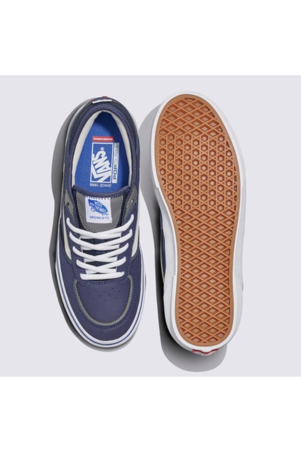 VANS - 스니커즈 - [프로매장 한정] 25TH 스케이트 로울리 레더 네이비 25TH SKATE Rowley Navy_White / VN0A2Z3ONAV1