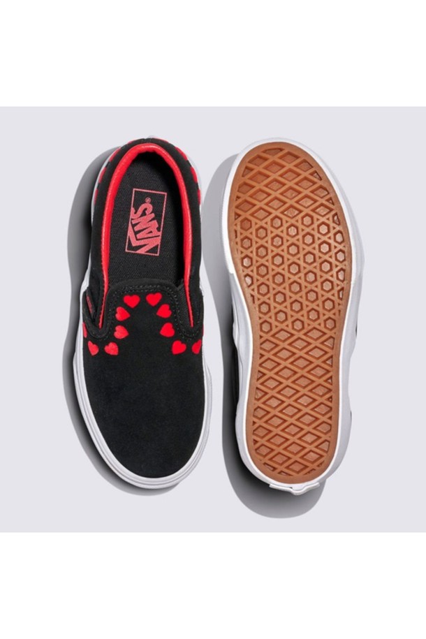 VANS - 액세서리/슈즈 - 반스 키즈 클래식 슬립온 하트 블랙 KIDS Classic Slip-On HEARTS Black / VN000D0JY091