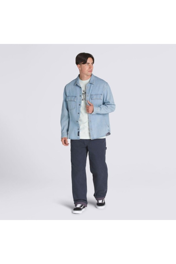 VANS - 긴팔셔츠 - 반스 팜힐 데님 우븐 긴소매 셔츠 블루 FadedDenim / VN000M12IYR1