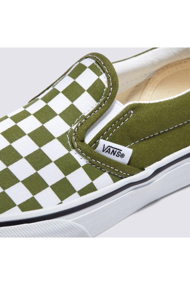 VANS - 액세서리/슈즈 - 반스 키즈 클래식 슬립온 컬러띠어리 체커보드 그린 Slip-on COLOR THEORY CHECKERBOARD Pesto / VN000CYTCIB1