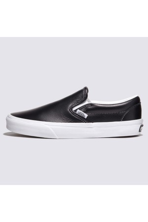 레더 클래식 슬립온 블랙 Slip-on LEATHER Black_TrueWhite / VN000CT5BPB1