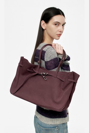 GRANDMA USED BAG LARGE_wine nubuck