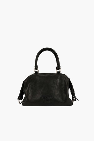 DUMPLING TOTE_black washed nappa