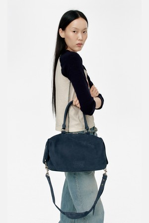 DUMPLING TOTE_indigo nubuck