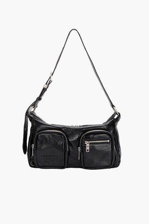 OUTPOCKET HOBO_black glossy plain