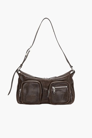 OUTPOCKET HOBO_washed brown pull-up