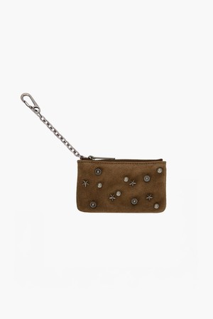 FULL STUD ZIPPER WALLET_3colors