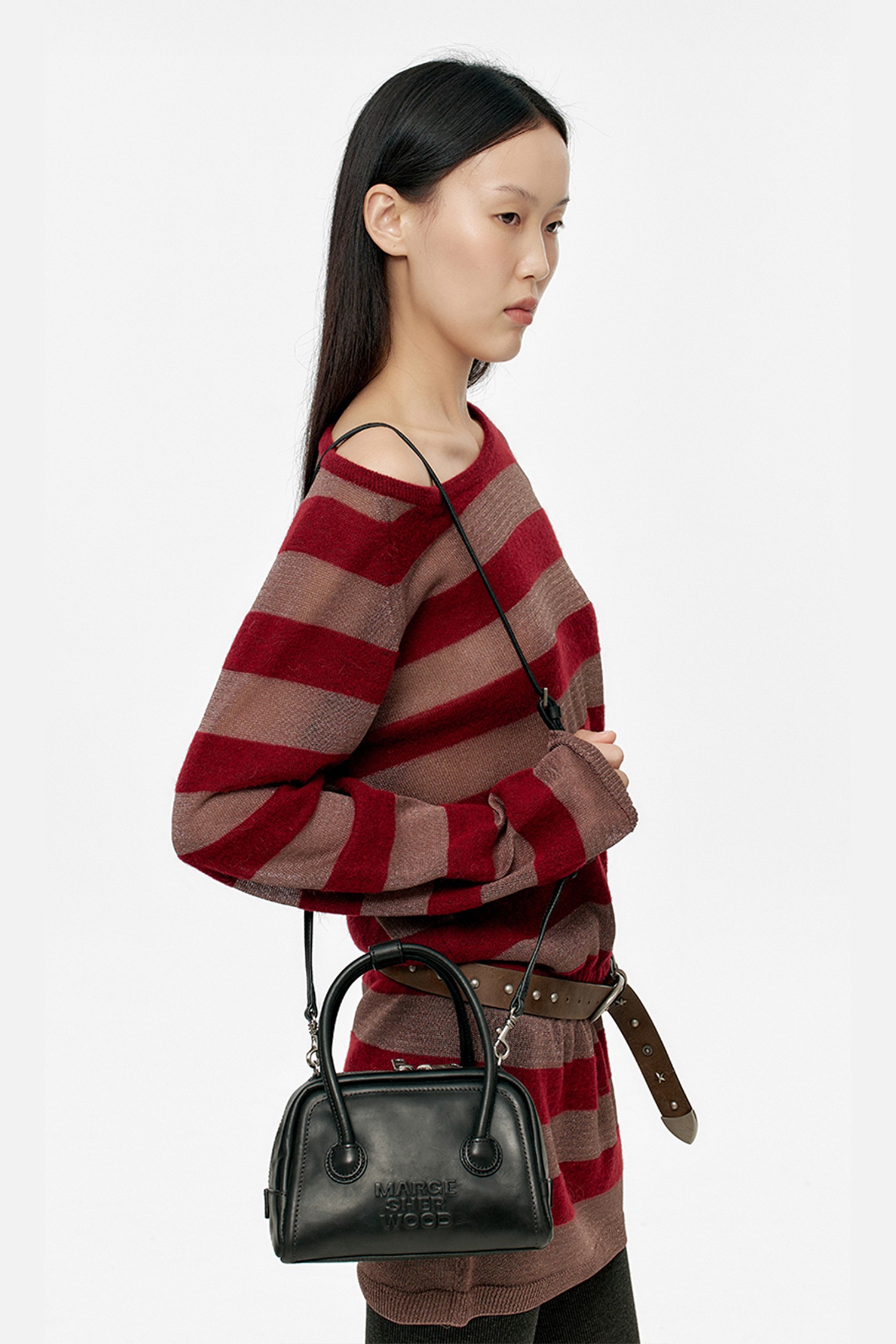 MARGESHERWOOD SOFT TOTE MINI_black plain | ヤマダウェブコム