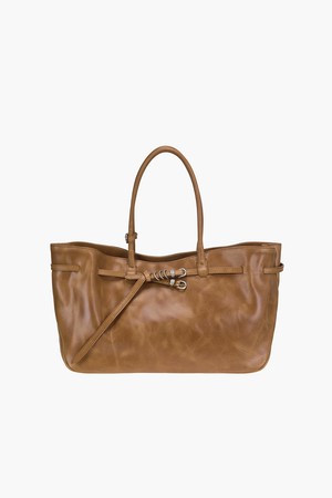 GRANDMA USED BAG LARGE_saddle brown pull-up