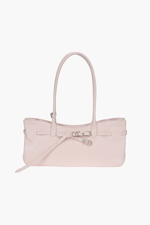 GRANDMA USED SHOULDER BAG_pale pink cracked