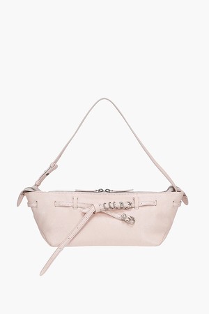 GRANDMA USED SLING BAG_pale pink cracked