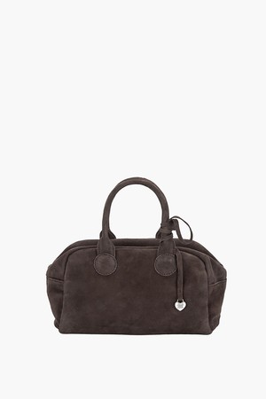 SOFT BOWLING_choco brown suede