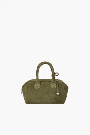 SOFT BOWLING_dark olive suede