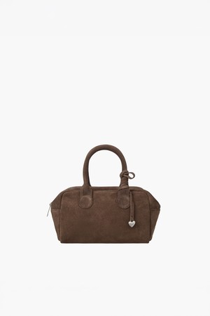 SOFT BOWLING_milk brown suede