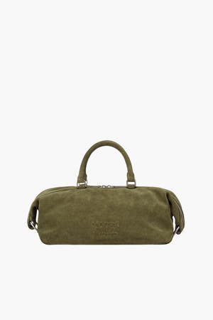 DUMPLING EW TOTE_dark olive suede