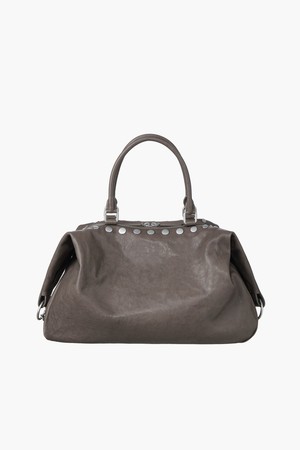 DUMPLING STUD_taupe washed nappa