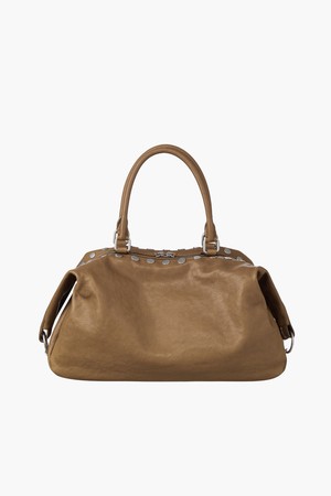 DUMPLING STUD_vintage camel washed nappa